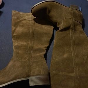 Torrid wide calf brown suede boots